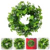 LUOZZY St. Patrick's Day Clover Wreath Four Leaf Clover Wreath