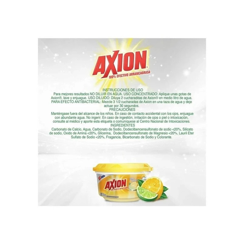 AXION LIME & LEMON Dish Washing Paste Detergent 425 g