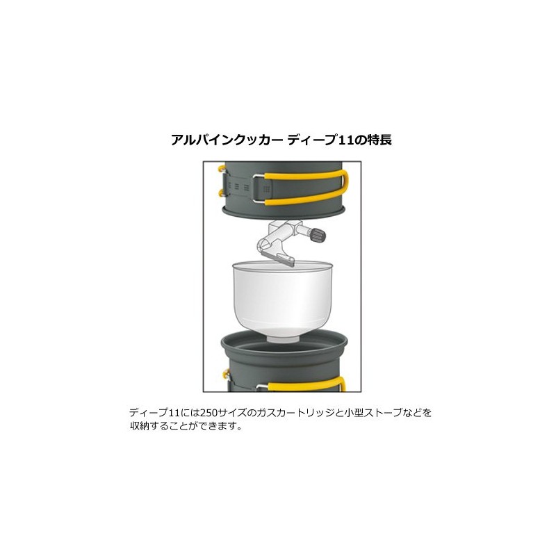 Allxeiansor mont-bell Alpine Ink Cup, Deep 11 + 13 Sets