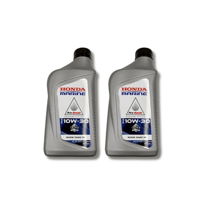 Honda 08232-H99-K1LA1 Marine Oil SAE 10W-30, 1 Quart, Pack of