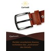 Cartvelli Men's Leather Belt Cognac Brown / Cuero - Made