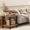 MMEOLUOOK Large End Table Square Side Table Modern Sofa Table