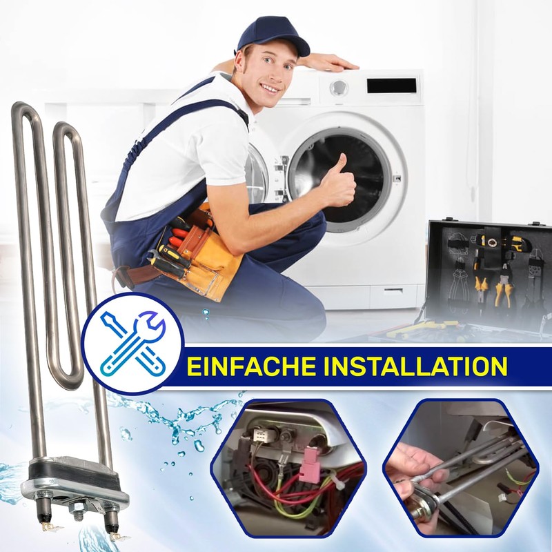 Washing Machine Heating Rod 2000 W 230 V with Original