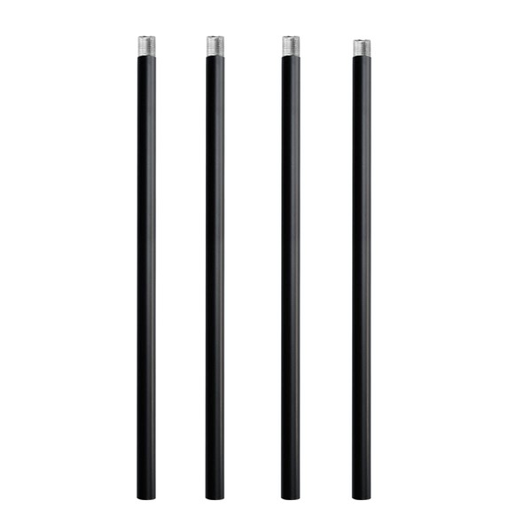 N//A HALIGATE Matte Black M12 Threaded Extension Rod for Pendant Light, Island Lighting, Chandeliers,Lighting Fixture Downrods & Stems,12 Inches