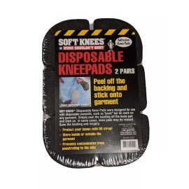 SoftKnees 10122 Soft Knees 6" x 9" Disposable Protective Safety  Knee Pads 2 Pair Pack