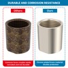 iFealClear Brass Pipe Fitting 1/2 inch G Female Thread, Shower