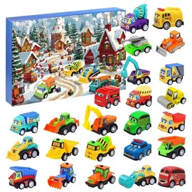 Advent Calendar Car Children 2024, Advent Calendar 2024 Children Boy Toy from 3 4 5 6 7 8 9 Years Christmas Calendar Children Christmas Gift Advent Calendar for Children from 3 Years