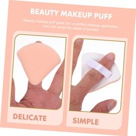 Baluue 4pcs Dual-use Triangle Powder Puff Makeup Tools for Wet and Dry Application Soft Makeup Sponges for Travel and Everyday Use for Powder Application