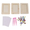 3Set DIY Wooden Picture Frame Making Kit Unfinished Solid Wood