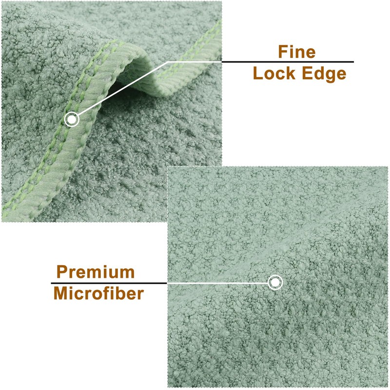 VIVOTE 3 Pack Microfibre Tea Towels Thick Tea Towels for
