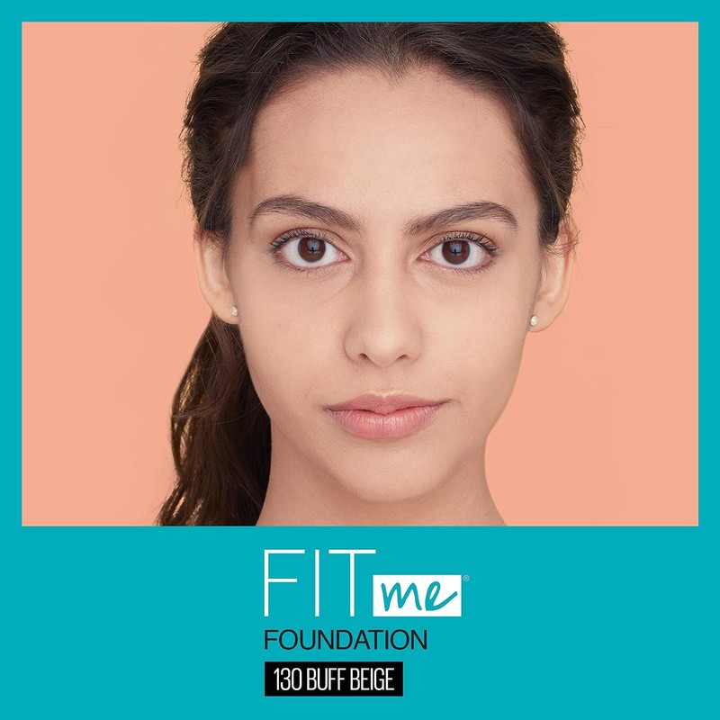 Maybelline Base de Maquillaje Fit Me Matte, 130 Buff Beige