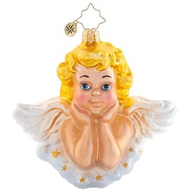 Christopher Radko Hand-Crafted European Glass Christmas Tree Decorative Ornament, Darling Guardian Angel