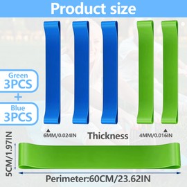 Pack of 6 Stretchy Chair Bands for Children, Fidget Resistance Bands, Latex Fitness Bands for Yoga, ADHD Toys for Children for Home, School, Improves Concentration in the Classroom