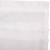 Prairie Swag Curtain White Ruffle Sheer Petticoat Length About 92cm