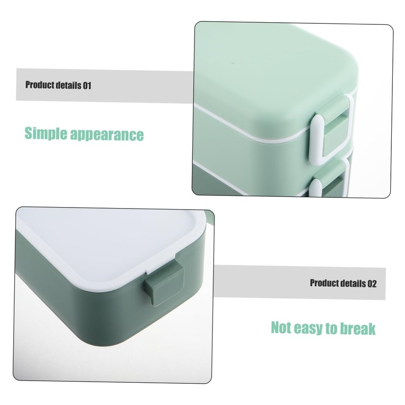 CHILDWEET Leakproof Compartment Meal Prep Box Microwaveable Bento Lunch Container
