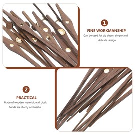 Gadpiparty 5 Sets Holzuhrzeiger-Ersatz-Set, DIY-Wand- und Hänge-Uhren, einfache Installation und Reparatur, stabiles Holzmaterial für den Einsatz