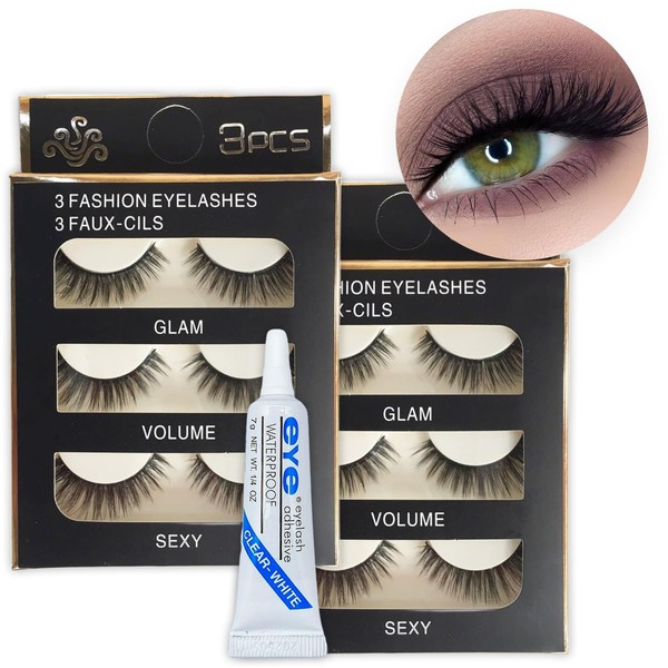 Lashes False Eyelashes, Fluffy Eyelash Strip Lash Wispy Volume Handmade
