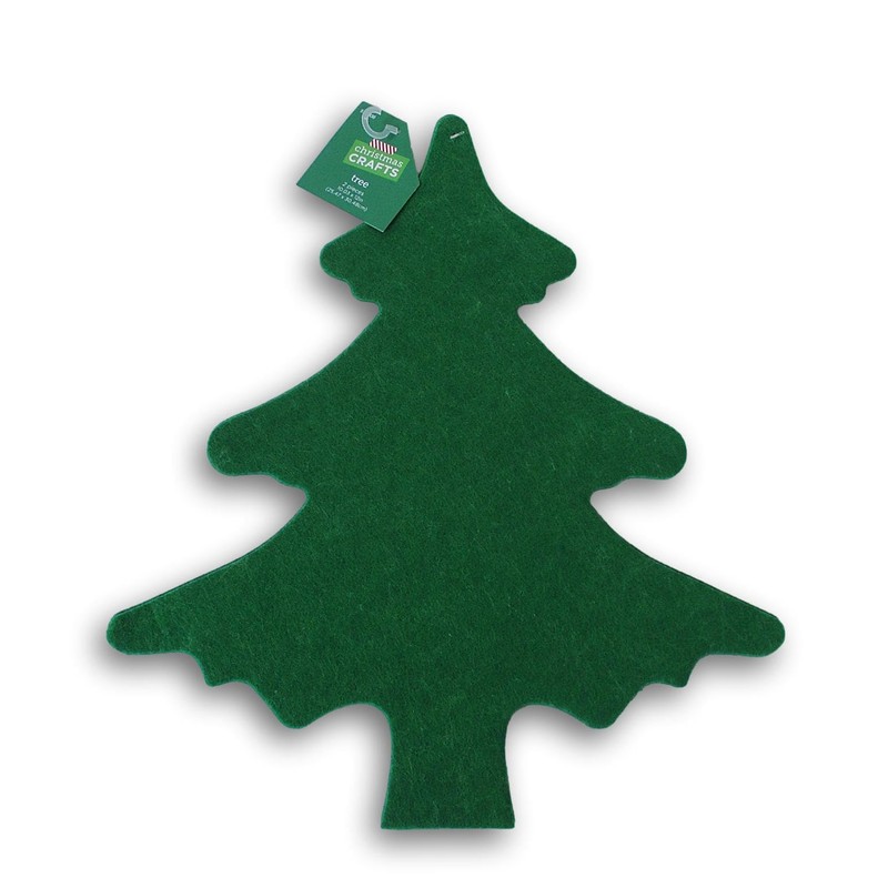 Large Christmas Tree Cutouts for Holiday Kids Crafts - Felt