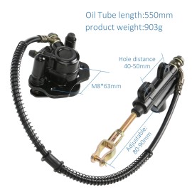 Unbranded Rear Hydraulic Foot Brake Assembly Caliper Cylinder ATV Quad Golf Go Kart Taotao