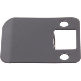 Round Corner Extended Lip Strike Plate, 2-1/4" x 2", (2-1/2" Overall Length), Matte Black by Stone Harbor Hardware