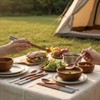 Handmade Wooden Cutlery Set by Diulazin - 4PCS Reusable Spoon