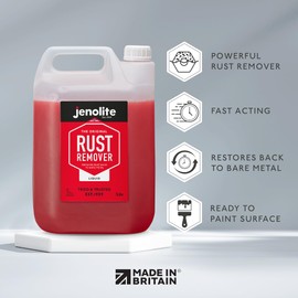 JENOLITE Original Rust Remover Liquid - Industrial Strength Rust Treatment - Removes Rust Back to Bare Metal - 1.32 Gallon (5 Litre)