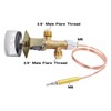 MENSI Propane Gas Fire Pit, Fireplaces Safety Valve with 3/8"