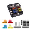 6 Way 12v Fuse Blocks, Waterproof Marine Fuse Block, Universal