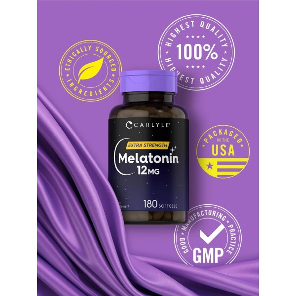 Does not apply Melatonin 12 Mg | 180 Softgel Capsules