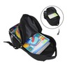AnySmic Backpack for Kids, Black School Bag with Graffiti Whale
