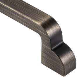 Gedotec Designer Drawer Handle Antique Brass Hole Spacing 128 mm Antique Furniture Handle with Mounting Material Metal Handle for Furniture and Cabinet Doors Bar Handle Vintage