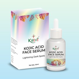 Krivi Herbals Kojic Acid Face Serum Lightning Dark Spots 30ml (Pack Of 1)