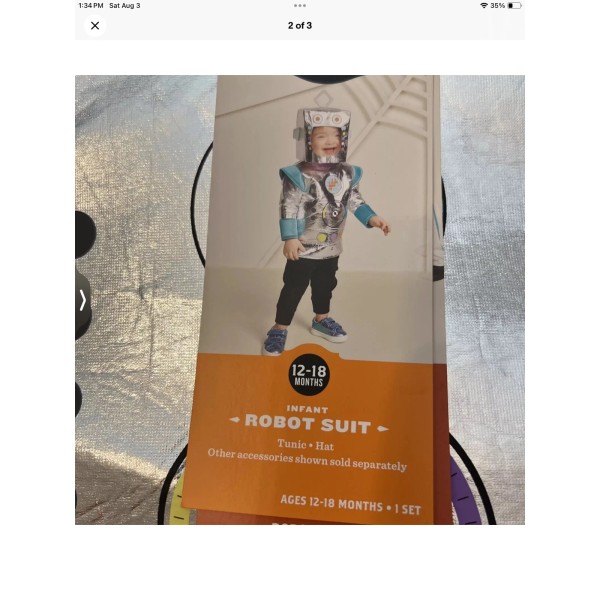 Hyde & EEK! Baby Robot Halloween Costume 12-18M