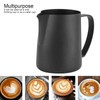 Stainless Steel Milk Frothing Pitcher, Black Matte Appearance Coffee Latte