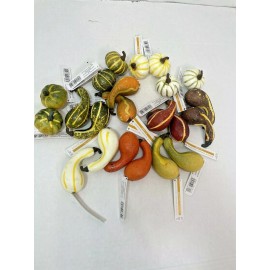 Ashland Decor Pumpkins Various Colors & Shapes 22 Total 11 different pumpkins