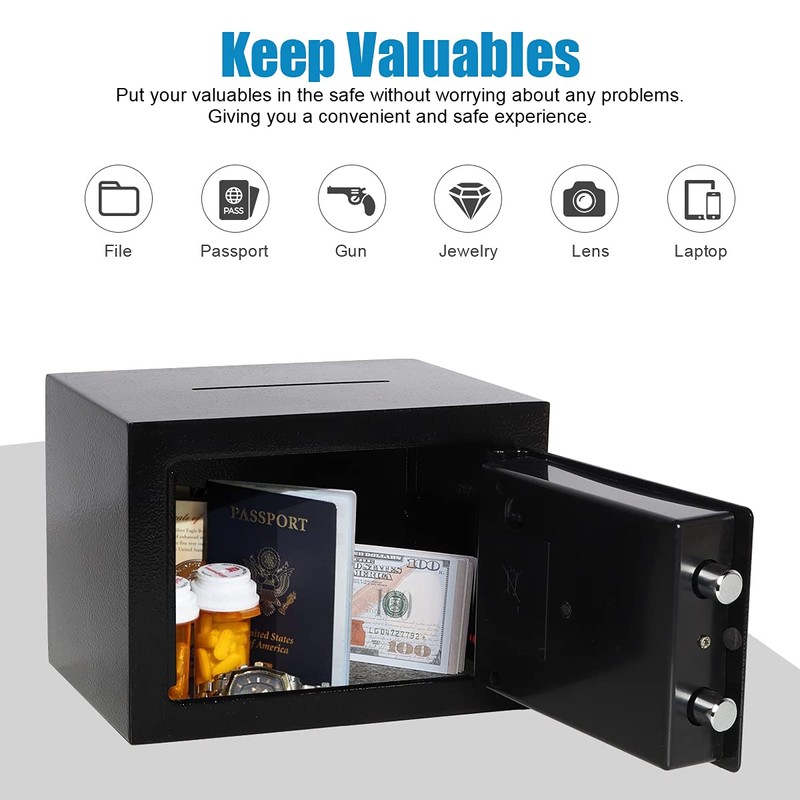 Parrency Security Digital Safe for Home Office,0.17 Cubic Home Keypad