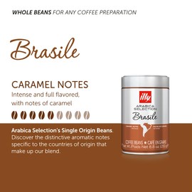 illy Coffee Beans, Luxury Arabica Coffee Beans Selection, Brazil, 250g