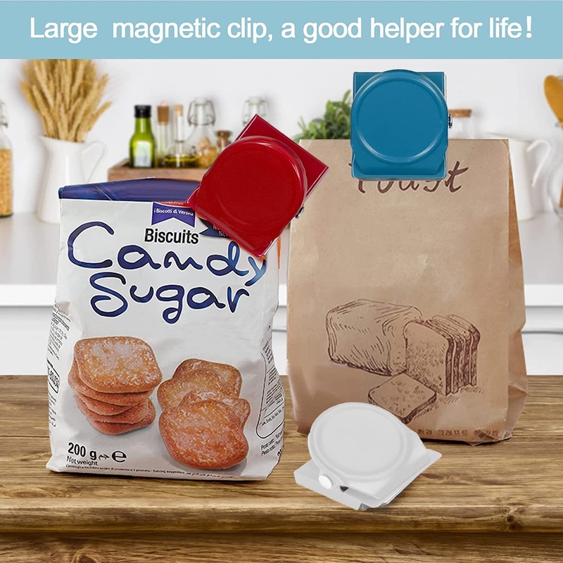 LUCTHY Fridge Magnetic Clips 9pcs, Strong Whiteboard Magnets Coloured Magnet