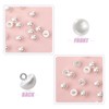 50PCS 10mm Pearl Buttons with Shank Round Pearl Buttons Decorative