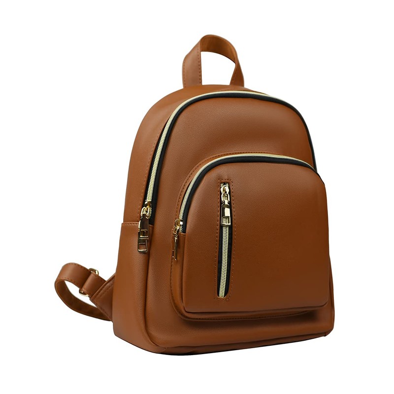 YANAIER Women Leather Backpack Purse Anti-Theft Mini Backpack Casual Waterproof