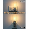 LOIWON Modern Plug in Night Light with On Off Switch,