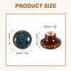 sourcing map Ceramic Cabinet Knobs, 15 Pcs Blue Round Shaped