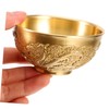 Levemolo Classic Chinese Bowl Brass Treasure Bowl Dragon Design Perfect