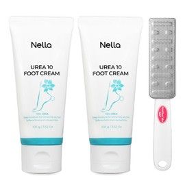 Nella heel callus removal foot cream, 2 foot file set / 넬라 뒤꿈치 각질 굳은살 제거 풋크림 2개 풋파일 세트