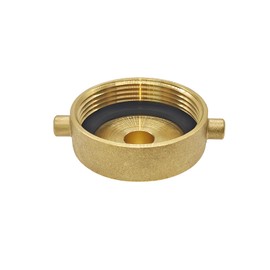 Joywayus Brass 2-1/2" NST (NH) Female x 3/4" GHT Male Fire Hose Hydrant Connector to Garden Hose with Pin Lug Fire Hydrant Equipment Adapter