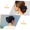 WOONEKY 4pcs Bun Holders with Bowknot Design Soft Mesh Hair