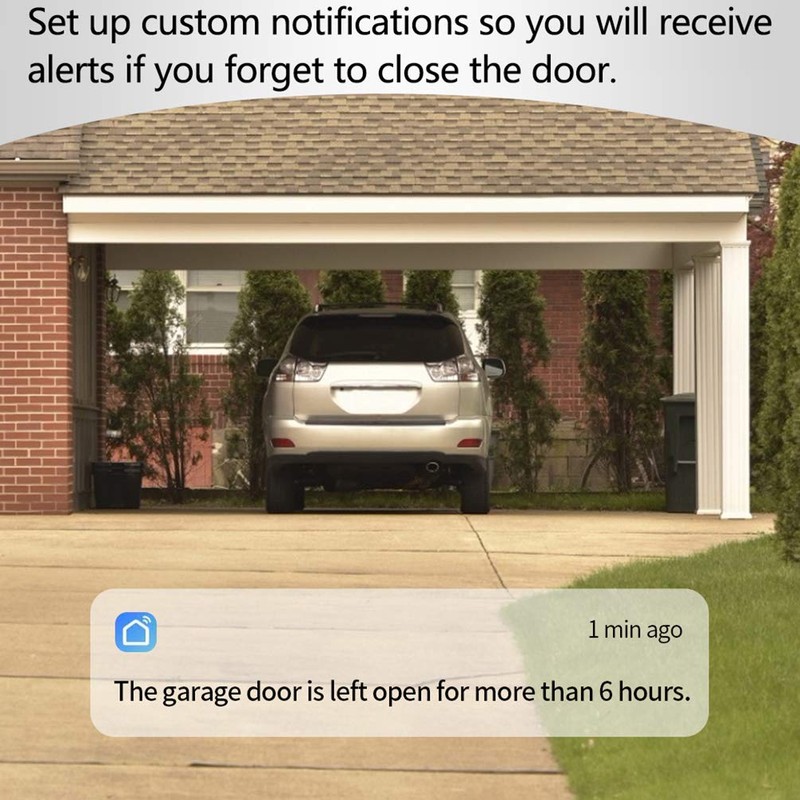 Smart Wi-Fi Garage Door Opener WiFi Wireless Garage Door Remote,