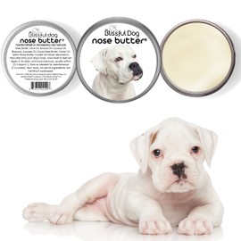 The Blissful Dog White Boxer Nose Butter, Versatile Dog Nose Balm for Dry Nose, Handcrafted Nose Moisturizer, Easy-to-Apply Dog Essentials, Unscented, 2 oz.