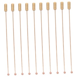 SEWACC 10pcs Stainless Steel Brooch Pins with Stopper Ends for Jewelry Making DIY Craft Supplies Durable and Elegant Suit Tie Hat Accessories