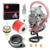 Carburetor Carb and Intake Manifold Boot For Kawasaki Bayou 300
